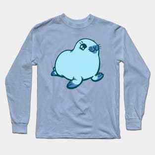 Aquamarine Baby Harp Seal the Animal Long Sleeve T-Shirt